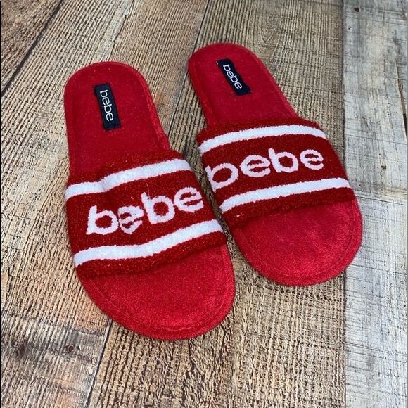Bebe Clarah slippers red slides - Picture 2 of 7